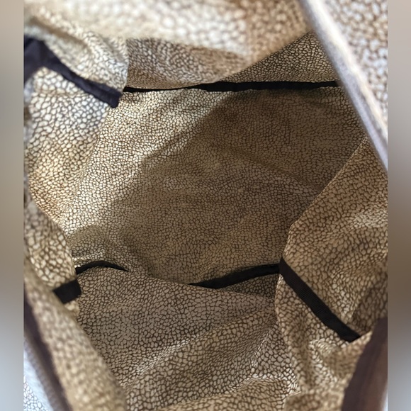 Borbonese shoulder bag tote w/ pouch quail pattern excellent condition - Picture 14 of 16